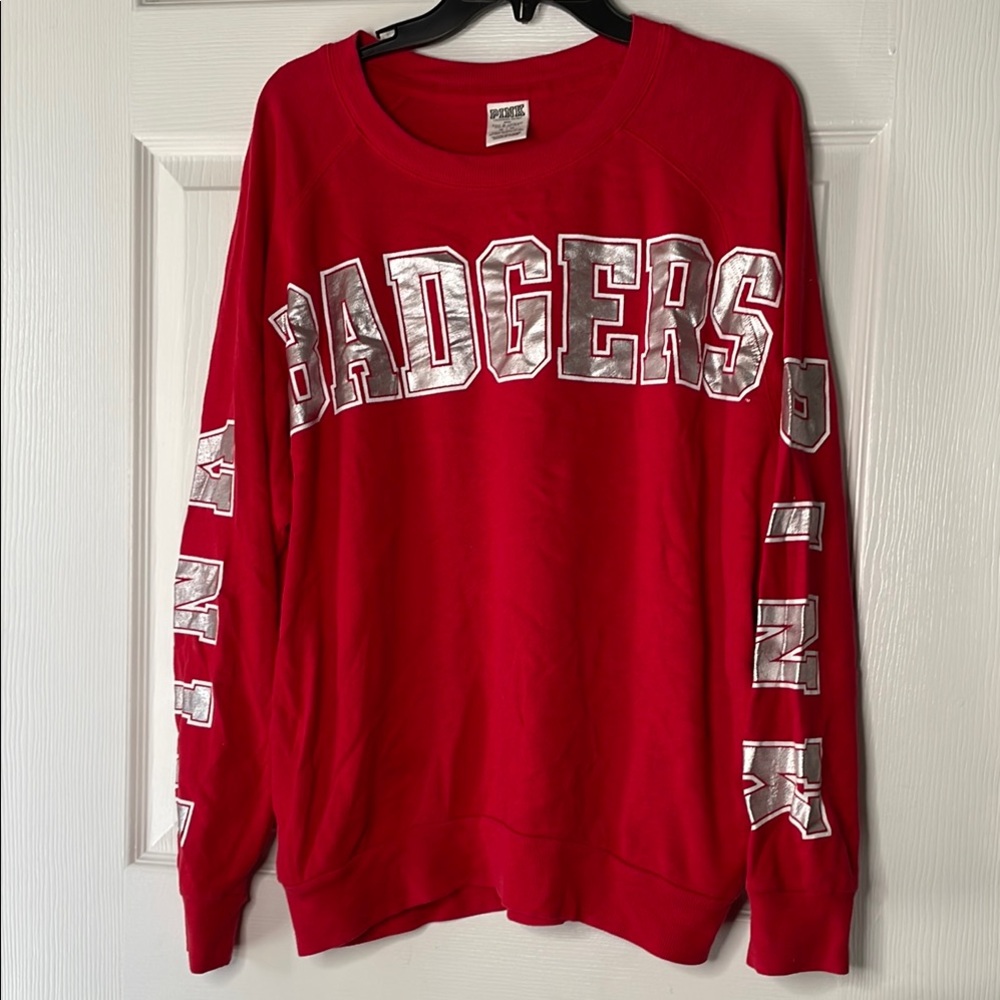 Victoria’s Secret PINK Wisconsin badgers crewneck sweatshirt